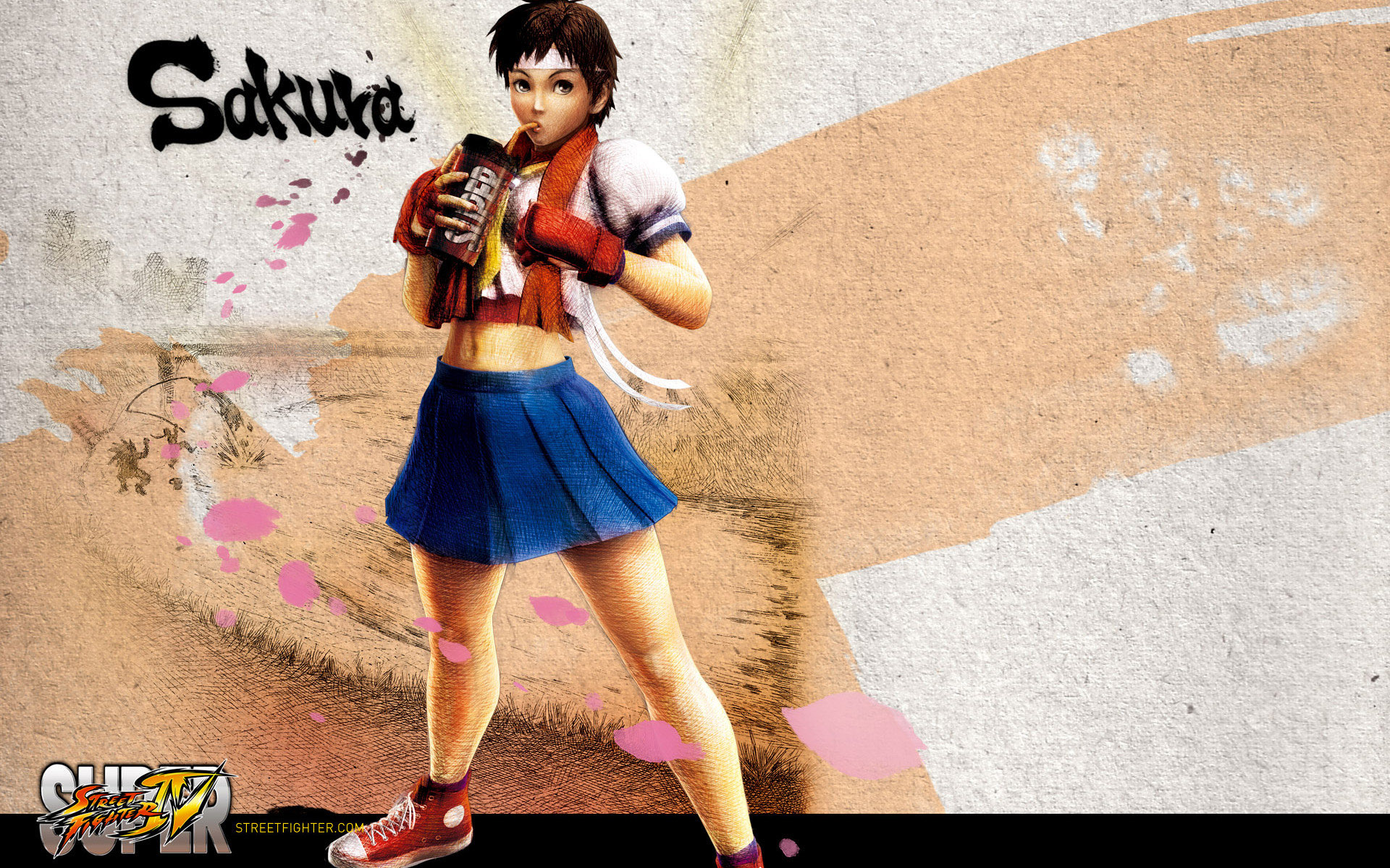 Обои Street Fighter IV Sakura