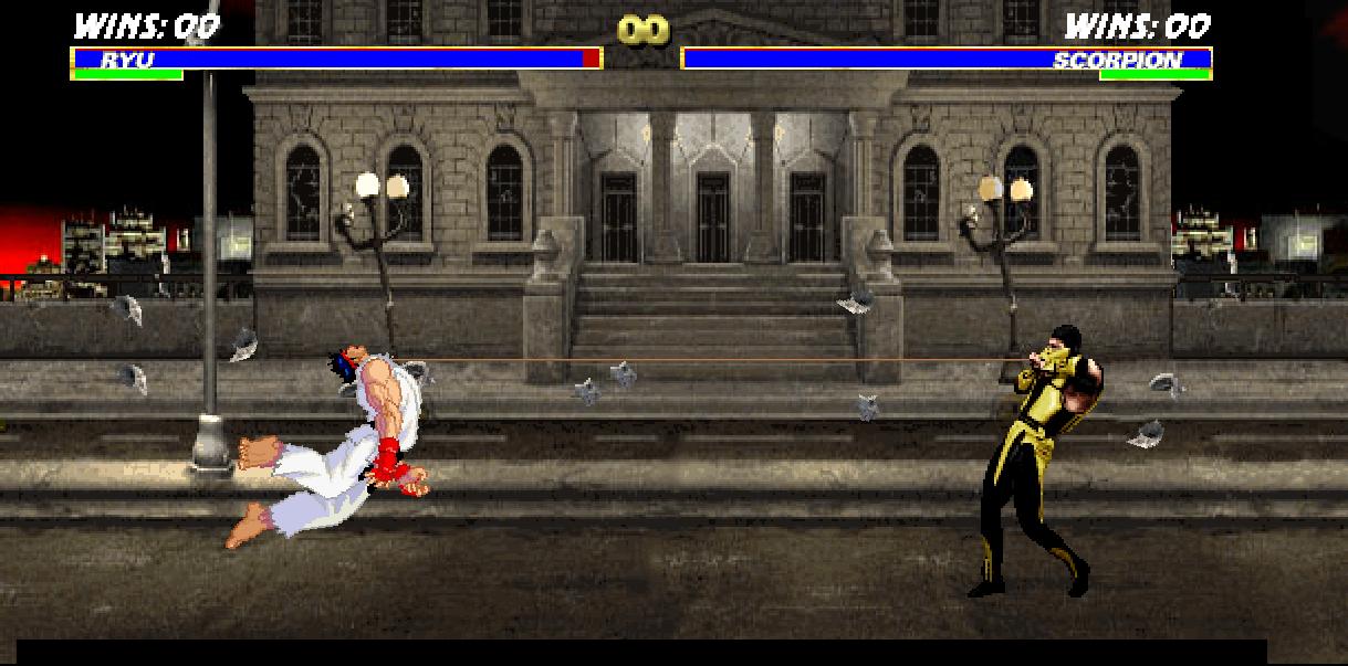 Mortal Kombat Vs Street Fighter 2 флэш видео