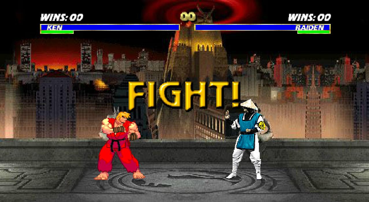 Mortal Kombat Vs Street Fighter флэш видео